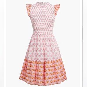 J.Crew Ruffle-sleeve mini dress